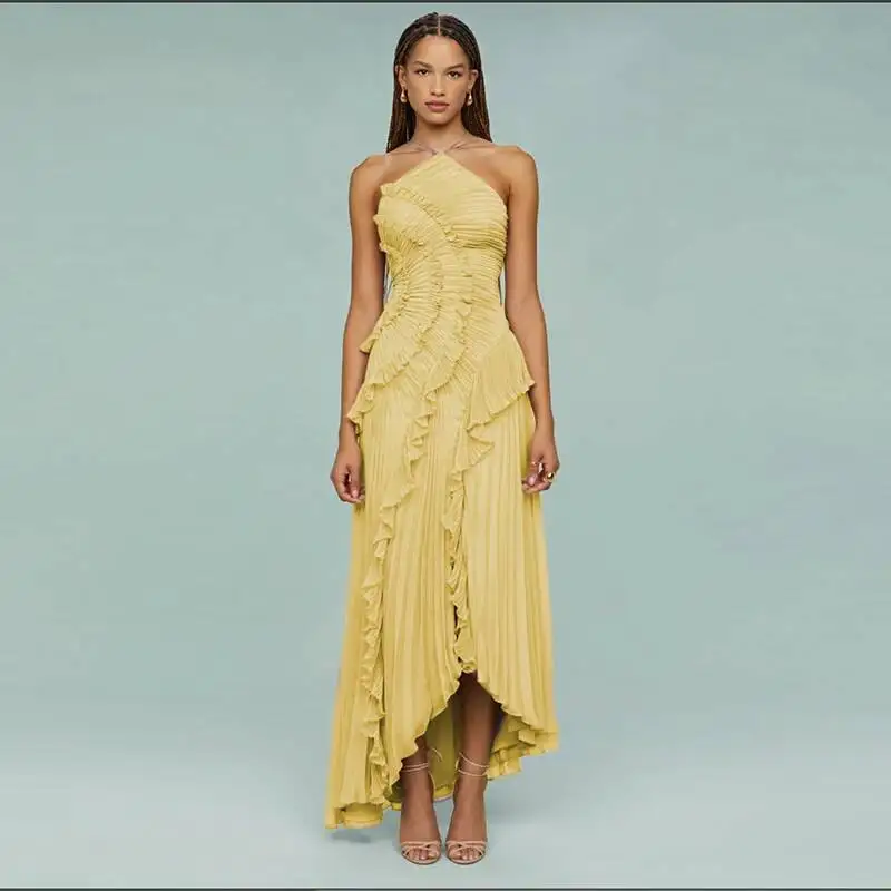 مثير الكشكشة فساتين الحفلات المسائية النساء 2025 ا...