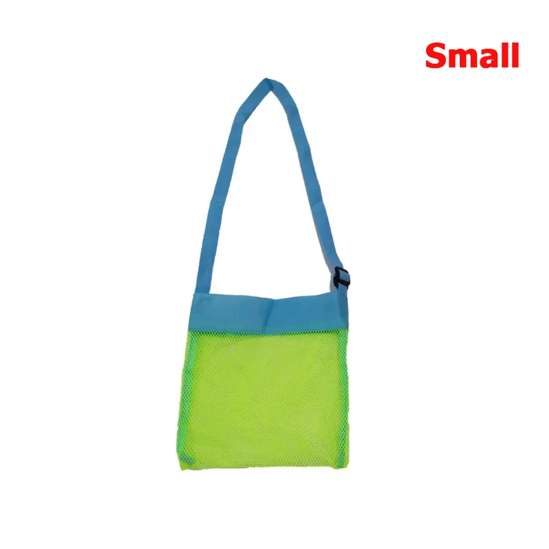 Children's Portable Mesh Beach Bag - Large Storage for Toys, Towels, and Cosmetics