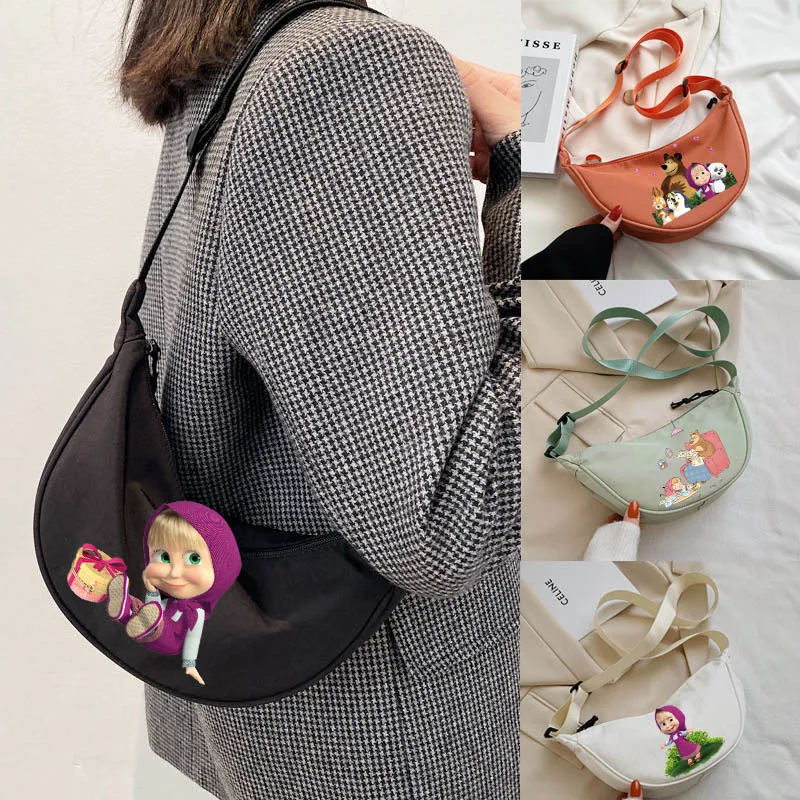

Cartoon Bear & Girl Handbag Women Shoulder Bags Crossbody Bag for Women Bag Female Ladies Casual Purse Handbags Messenger Bag