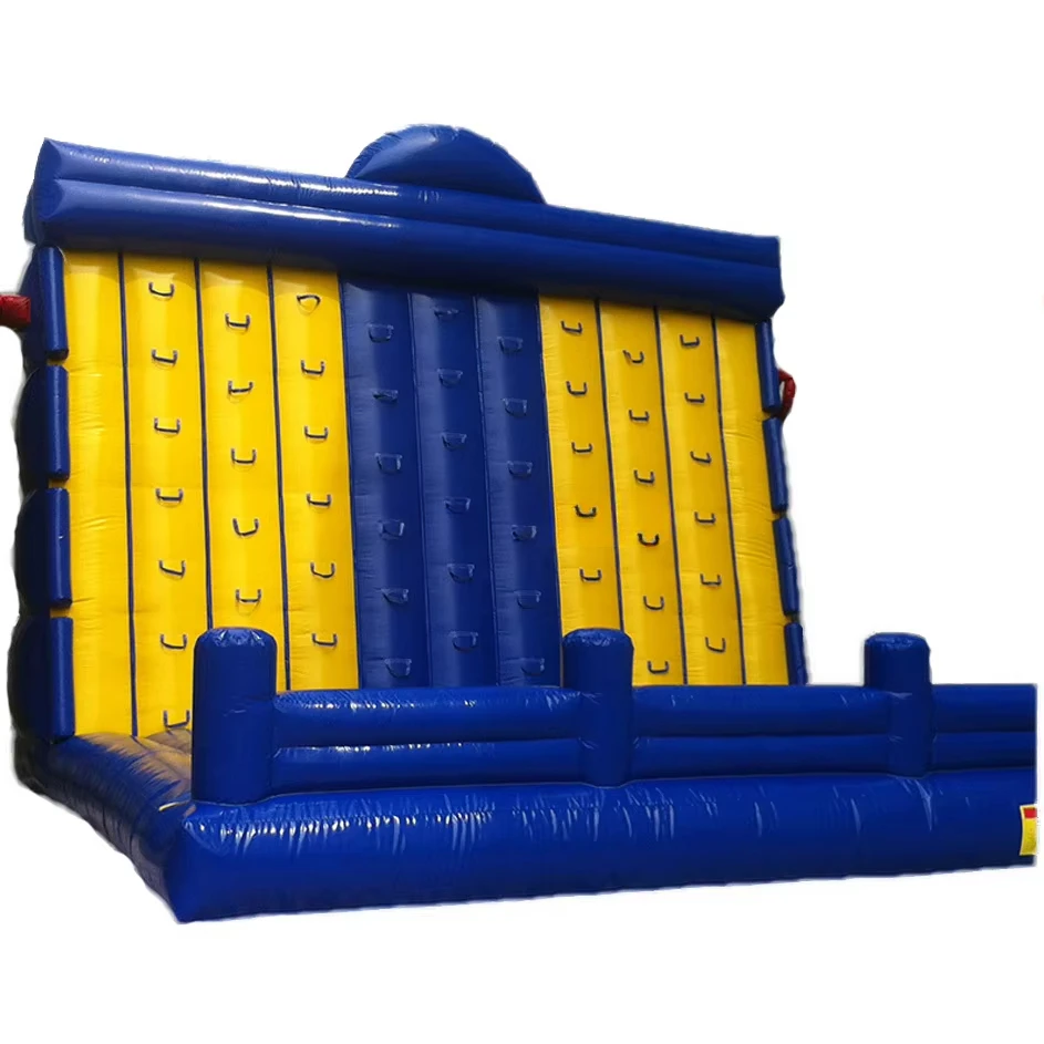 PVC Inflatable Rock Climbing Walls with Slide for Kids and Adults / Funny Children Inflatable Climbing Holds for Outdoor Games