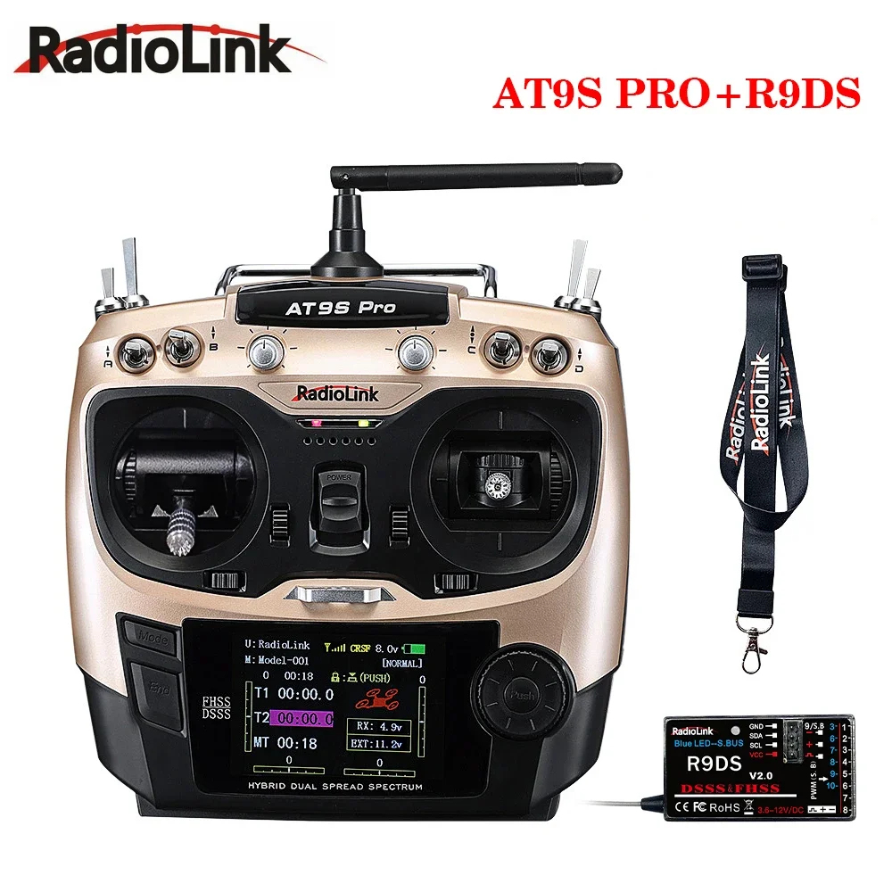 Радиоконтроллер Радиоуправляемый Radiolink AT9S Pro, 12 каналов, 2,4 ...
