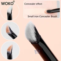 Small Iron Concealer Brush Angled Cream Foundation Concealer Makeup Brushes Oblique Angled Triangle Concealer Makeup Tools 1