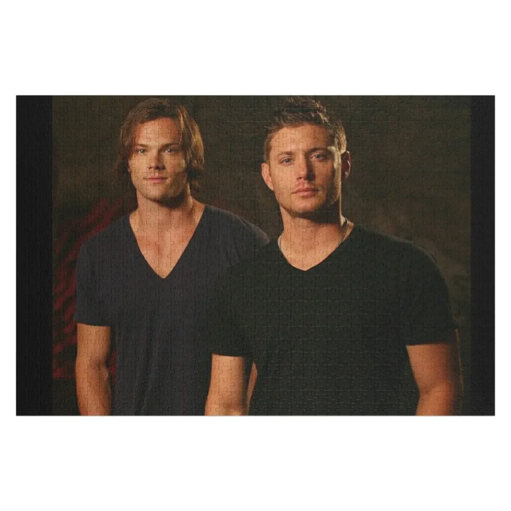 sam winchester, dean winchester Jigsaw Puzzle With Personalized Photo Customized Kids Gift Puzzle