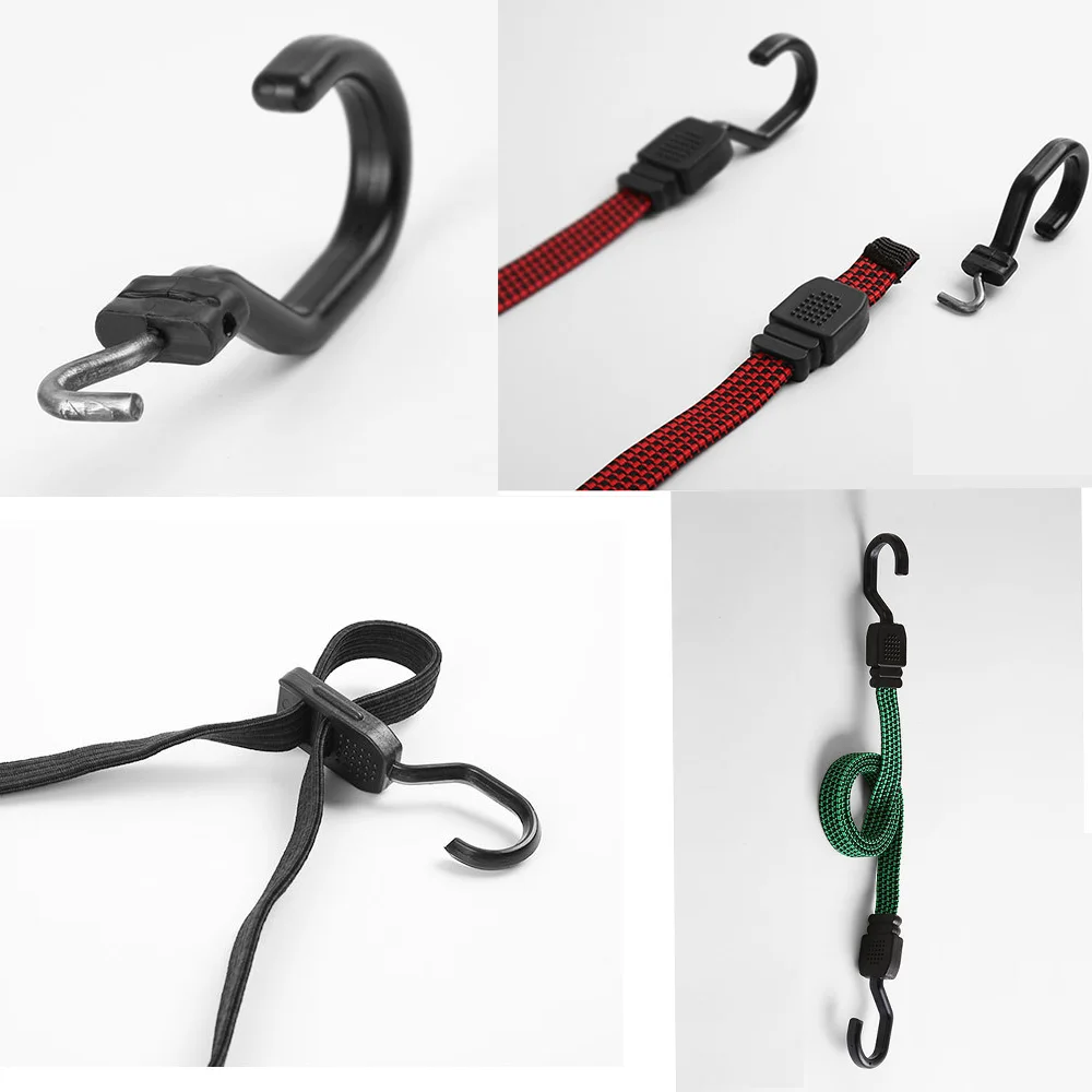 Cargo Straps Luggage Strap Cargo Tie Down Strap Tie Down Straps Lashing Strap New Bicycle Accessories Elastics Rubber Luggage Rope Cord Hooks Bikes Rope Tie Bicycle Luggage Roof Rack Strap Fixed Band Hook