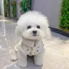 Warm Winter Pet Dog Clothes Teddy Flower Cotton Puppy Dress Thickened and Warm Puppy Feet Coat Pet Fashion Cardigan XS-XL 3