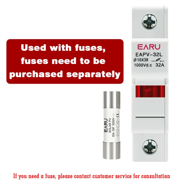 Fusibile GPV 1000V Fusibile SeKi 16A Per Fotovoltaico - 10x38mm - Foto 4