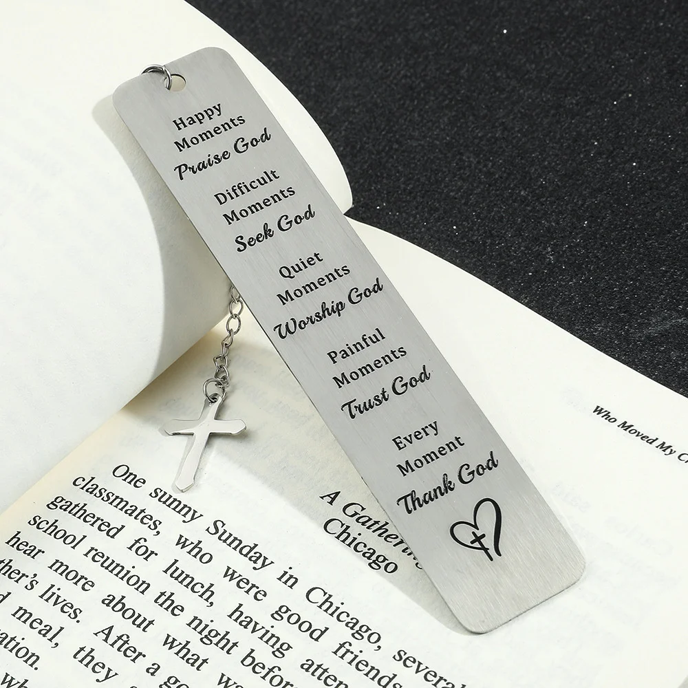 1pcs Jesus Retro Bookmark Metal Bookmarks Aesthetic Stationery Student School Supplies Book Lover Gifts Beautiful Blessings