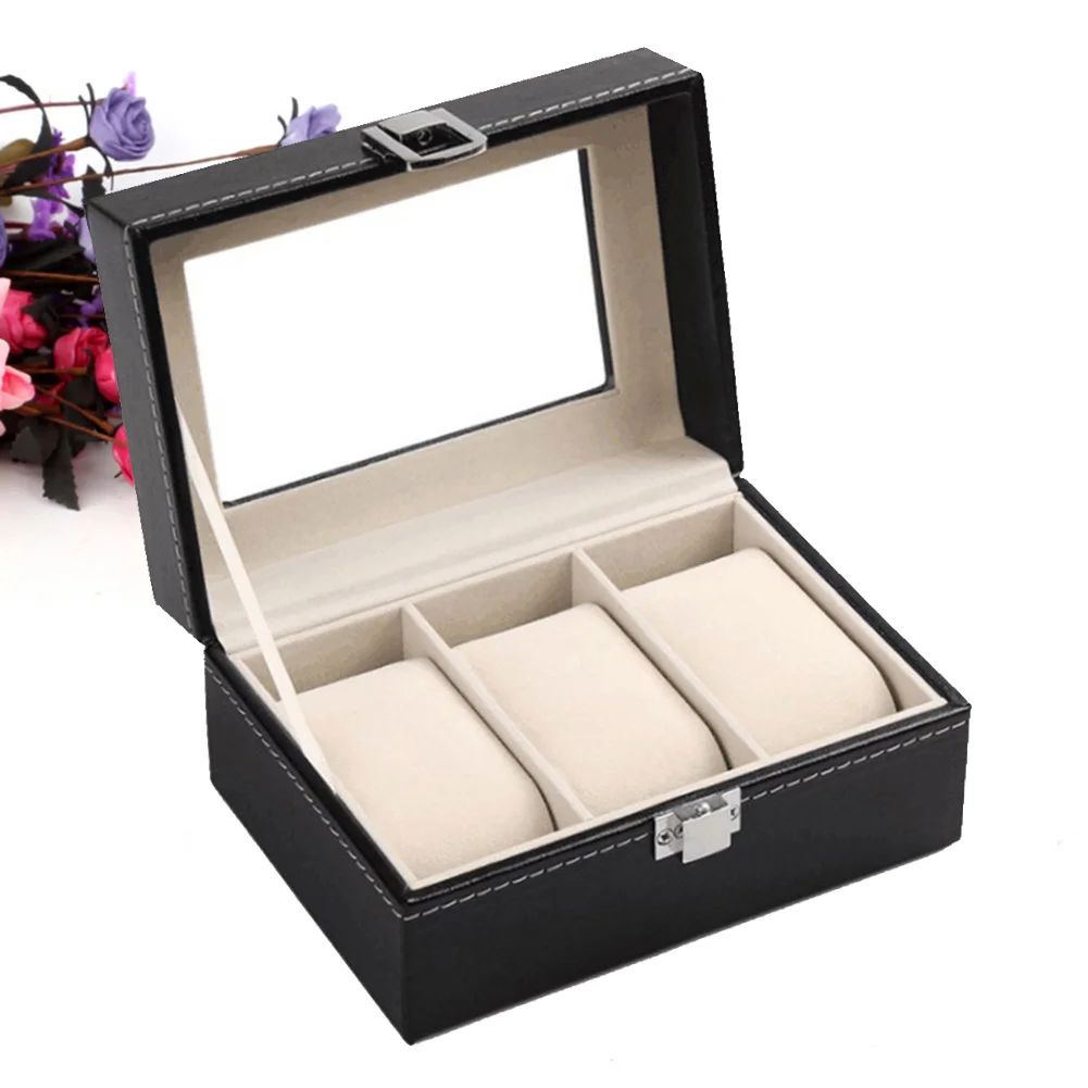 Jewellers Boxes Luxury Faux Leather Ring Box Jewellery Display Storage Gift Box 