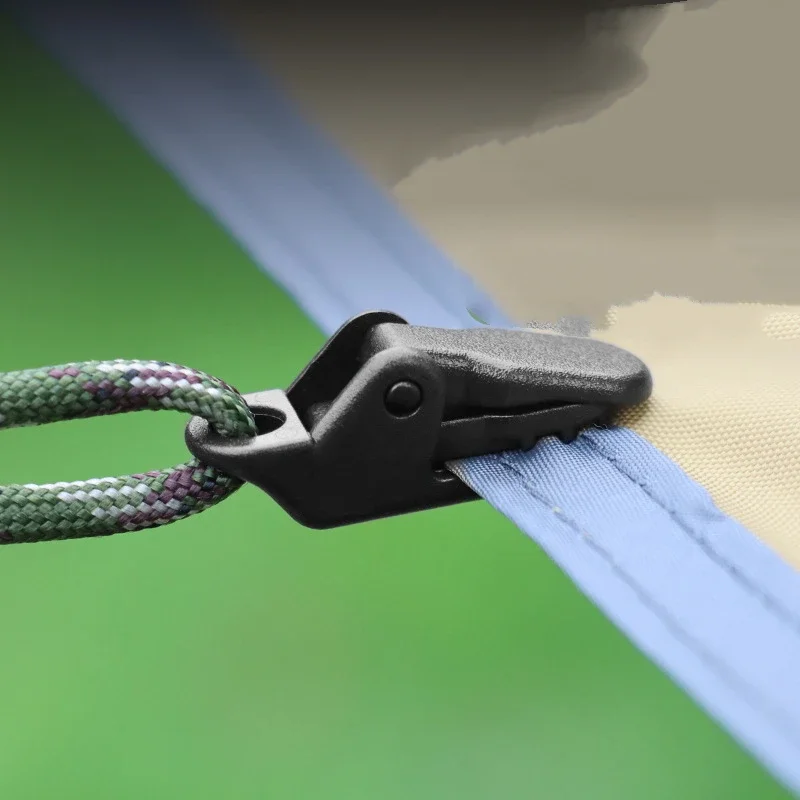 2-4-8pc-Outdoor-Tarpaulin-Clips-Camping-Tent-Awning-Wind-Rope-Clamp ...