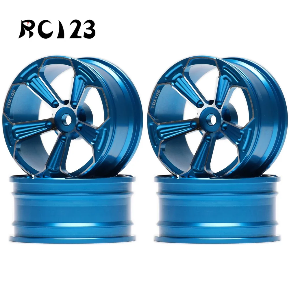 

4P Aluminum 5 Spoke Wheels Hub Rims For RC 1/10 On-Road Drift Sakura Tamiya Traxxas HSP HPI Kyosho RedCat NEW ENRON