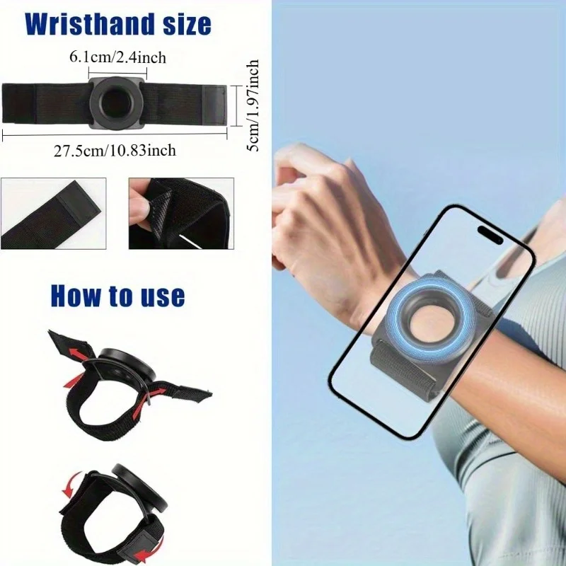 The New Magnetic Wrist Suspension Universal Phone Stand Is Specifically Designed for Running and Outdoor Live Streaming Wristban