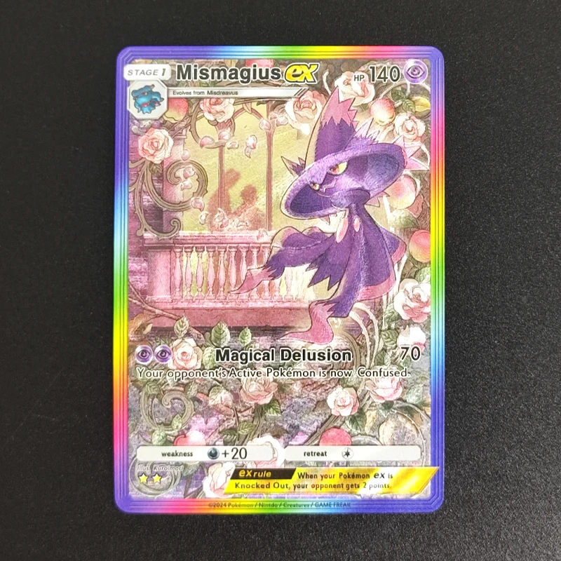 9PCS DIY PTCG 포켓 영어 Lucario Piplup Pachirisu Mismagius Mamoswine Rhyperior Regigigas 취미 컬렉션 플래시 카드 장난감