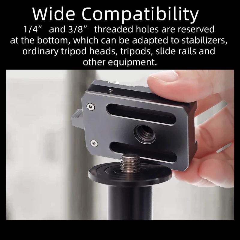 Camera Clamp Camera Tripod Plate Camera Tripod Adapter Camera Base Plate Tripod Adapter Mount Camera Mount Plate XILETU XQ1 Quick Release Plate Base Tripod Slider Mount Adapter Universal Camera Gimbal Quick Release Clamp Kit DSLR Cameras