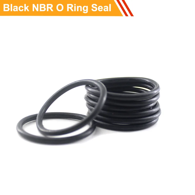 

5pcs NBR O Ring Seal 3.5mm CS O Sealing Ring 120/125/130/140/150/160/200mm OD Black Rubber Oil Resistance O Type Ring Gasket