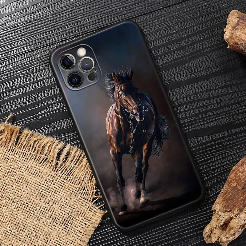 Galloping Horse Design Soft Phone Case Cover
