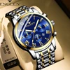 FNGEEN Men Watches 2023 Top Brand Luxury Waterproof Date Clock Male Steel Strap Casual Quartz Watch Sports Wrist Watch Men 4006 1