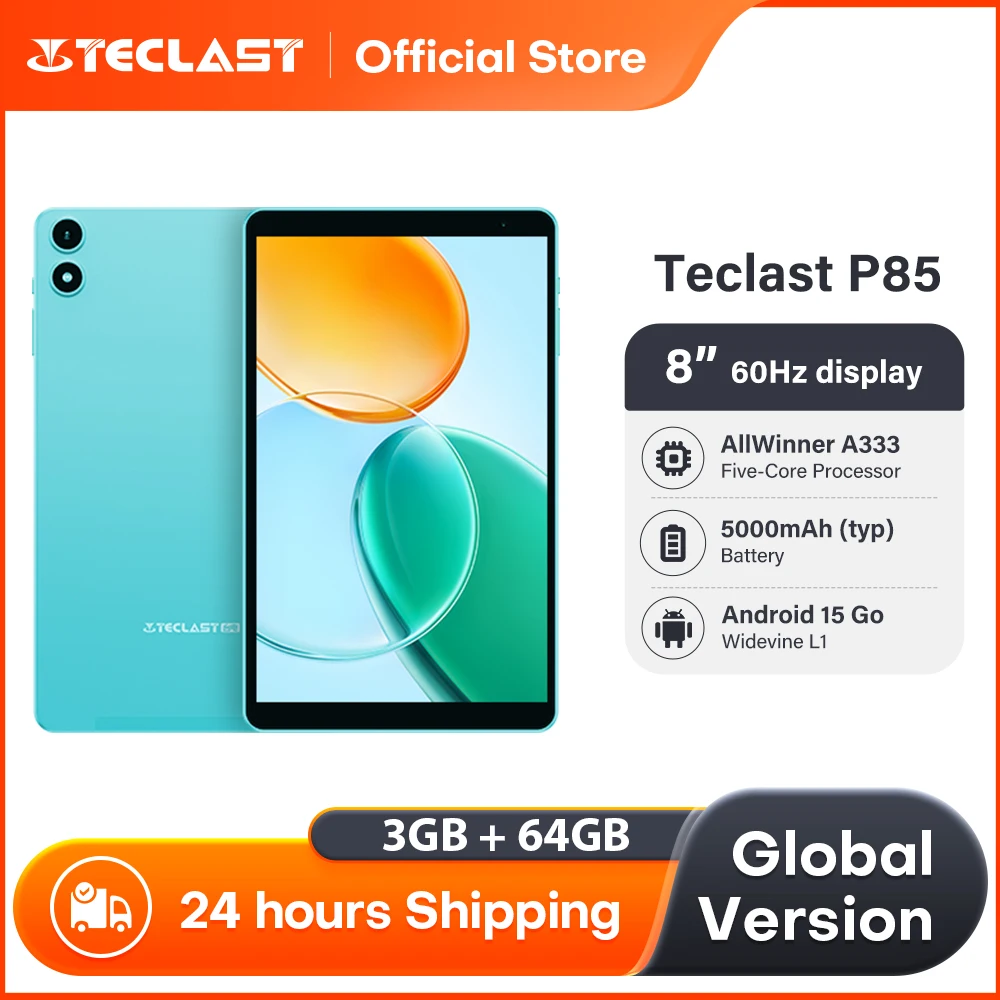Teclast P85 안드로이드 15 태블릿 8인치 IPS 3+6GB RAM 64GB ..
