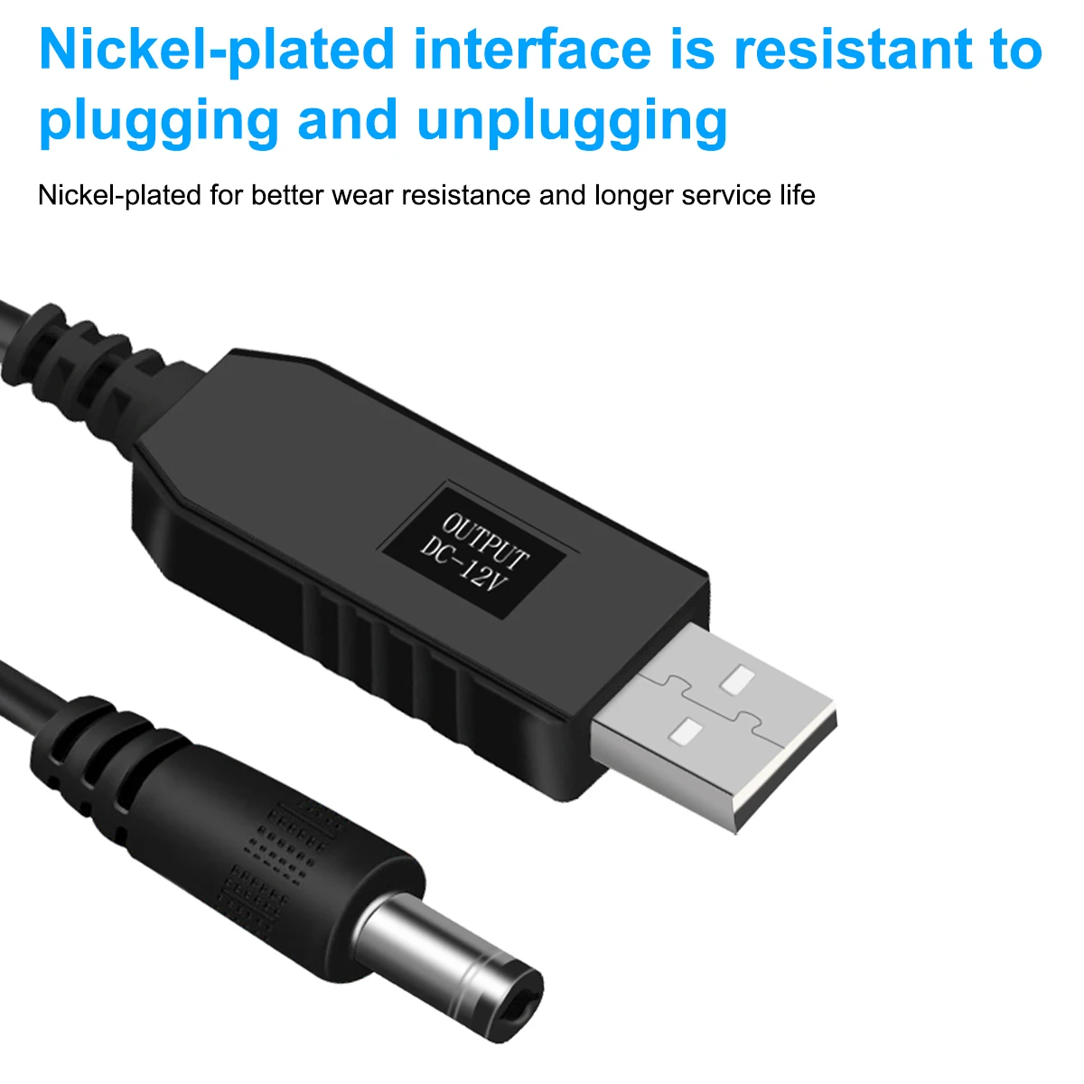 Fonken WiFi to Powerbank Cable Connector DC 5V to 12V USB Cable Boost Converter Step-up Cord for Wifi Router Modem Fan Speaker