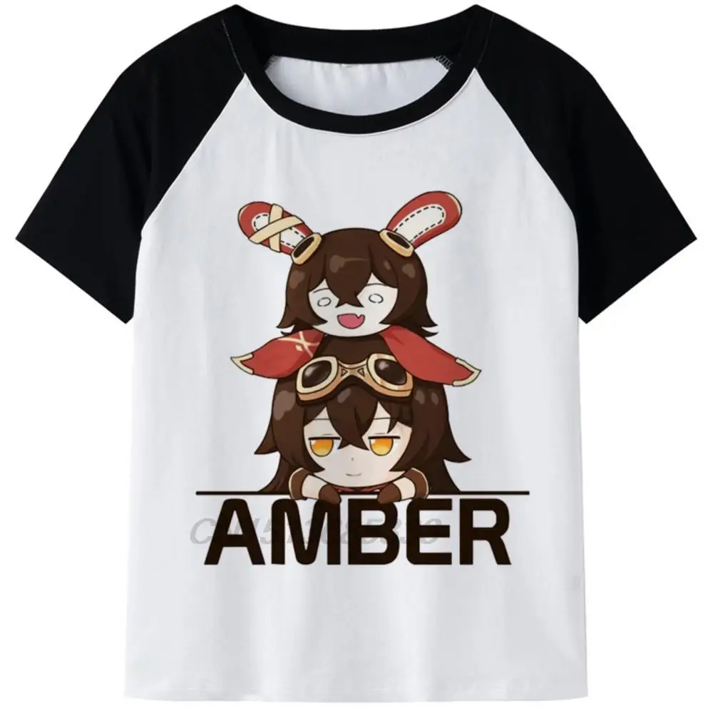 

Amber Anime Women Kawaii T-shirts Killua Men Vintage Manga Graphic Tops Shirts Emma Man New Novelty Design Short Sleeve Tees