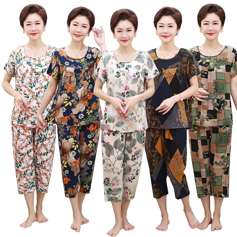 

2 шт./комплект, женские летние Пижамные комплекты