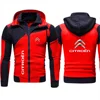 2024 Car Logo Citroen Men's Double Zipper Jacket Harajuku Fashion Windproof Jacket Outdoor Fishing and Mountaineering Top 3