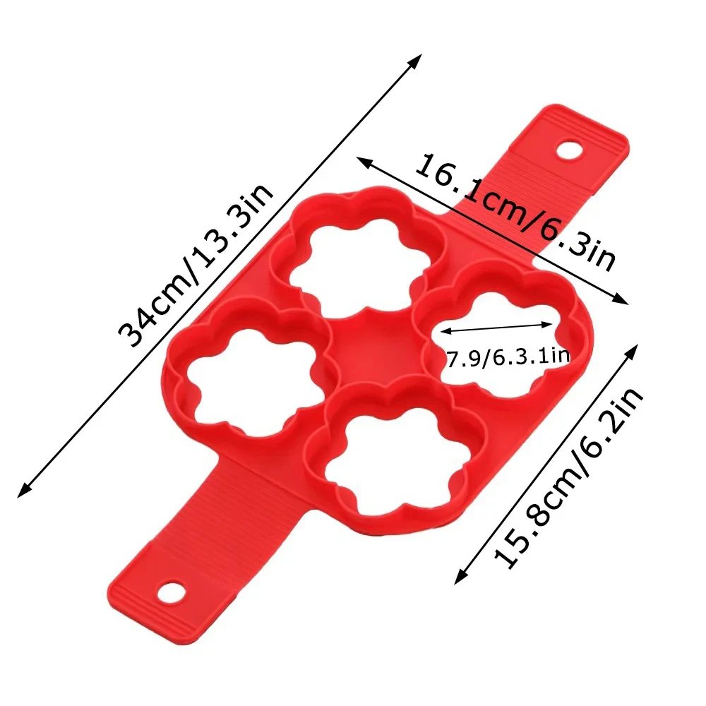 Nonstick Silicone Pancake and Egg Shaper Mold