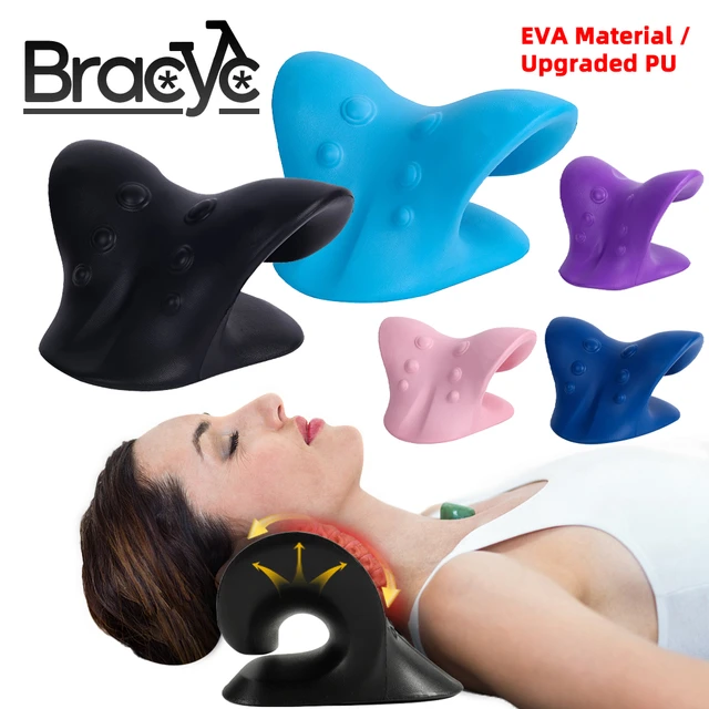 Neck Tension Reliever Neck Shoulder Stretcher Neck Massage Pillow Cervical  Spine Traction Pillow Occipital Release Tool Fitness - AliExpress