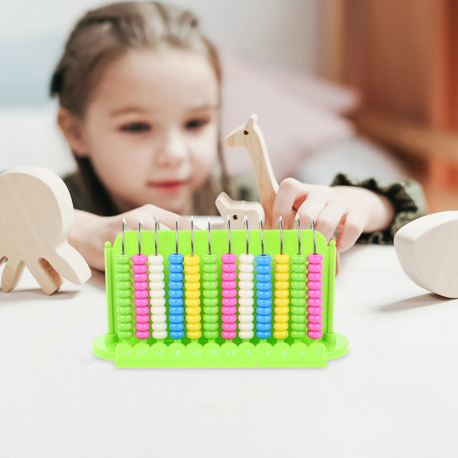 어린이를 위한 12줄 주판 수학 능력 개발 학습 계산 도구 교육용 구슬 계산기 유치원 숫자 연습