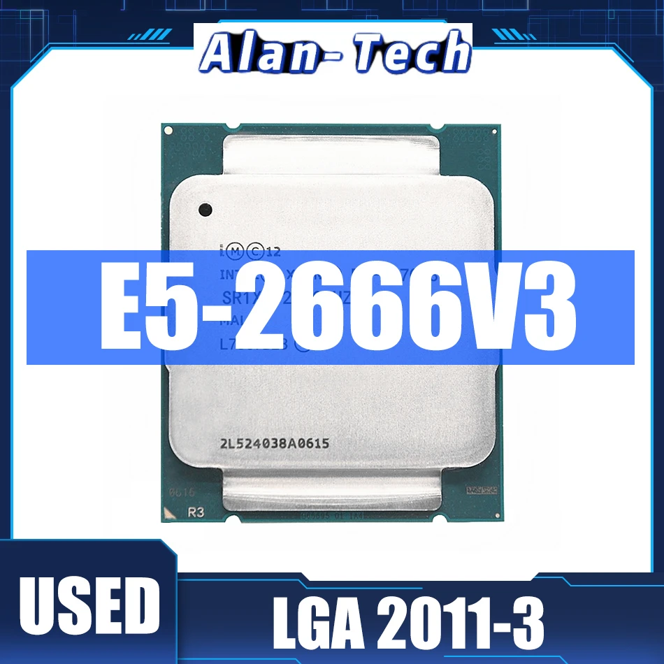 

Процессор Intel Xeon E5 2666 V3 SR1Y7, б/у процессор, 10 ядер, 2,9 ГГц, 135 Вт, разъем LGA 2011-3, E5 2666V3