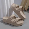 Summer Women Slipper Outdoor Beach Sandals EVA Platform flip flops For House Slides buckle Soft Thick Sole Sandals 1