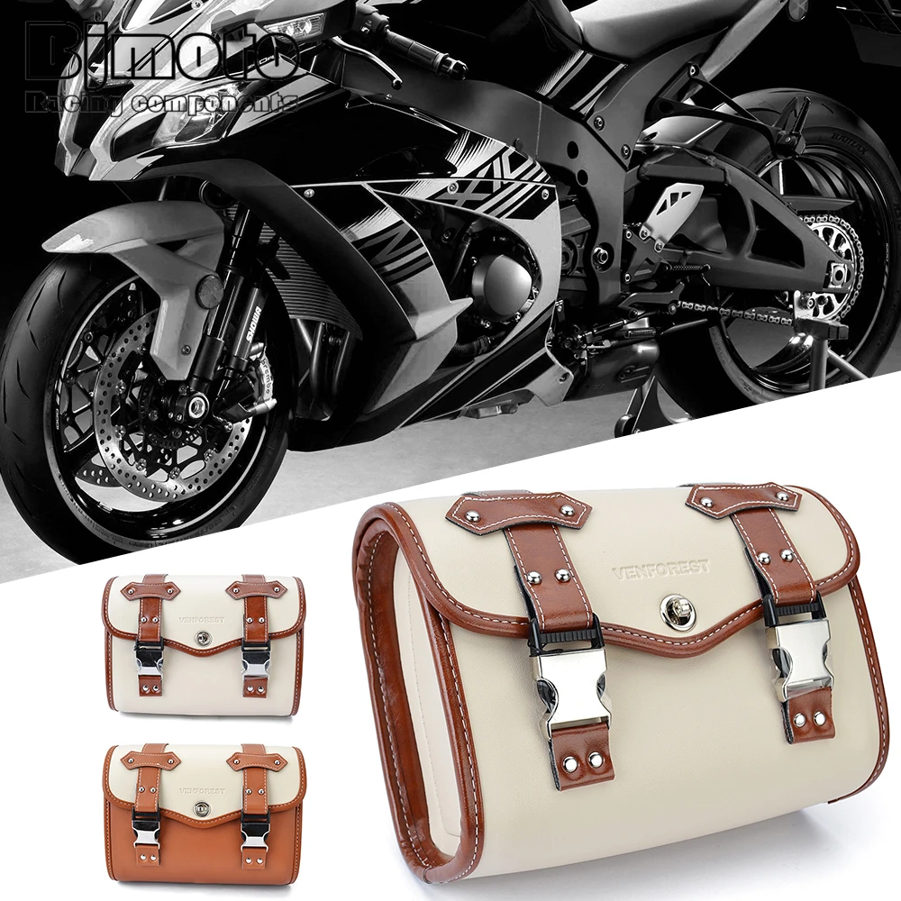 

Motorcycle Saddlebag Luggage Saddle Storage Pocket Tool Bag For Harley Sportster S1250 RH1250S XL883 1200 For Honda CMX 300/500