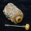 CULTUER ART 2.9 in Collection  Asian Chinese Old Hand Carved Lovely Monkey animal statue Snuff Bottles desk Decoration 6