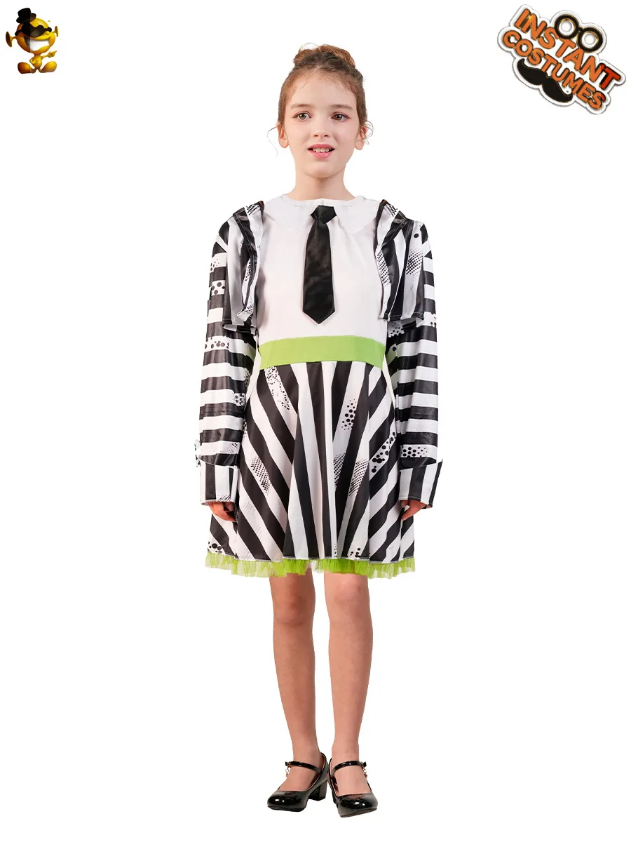Adult Children Striped Clown Costume Role Play Stage Performance Cosplay Costume