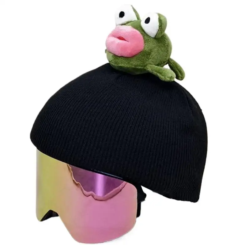 Ski Helmet Cover Snowboard Helmets Cover Snowboard Soft Windproof Skateboard Helmet Sports Cute Knitted Helmets for Kids
