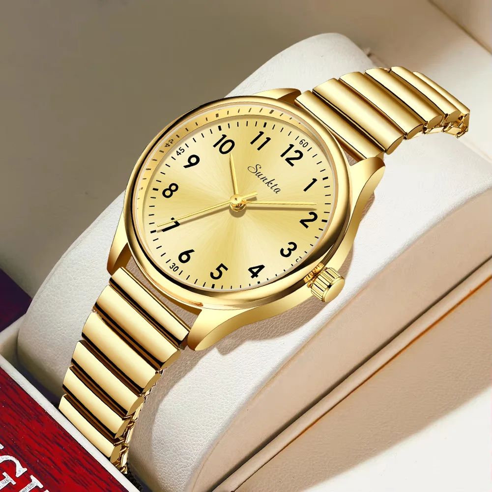 SUNKTA Women's Wristwatch Luxury Fashion Elegant Ladies Watch Waterproof Watch for Woman Stainless Steel Bracelet Reloj Mujer 6