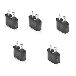 Universal Travel Power Plug Adapter for Australia and New Zealand - Compact and Portable Design (Black)