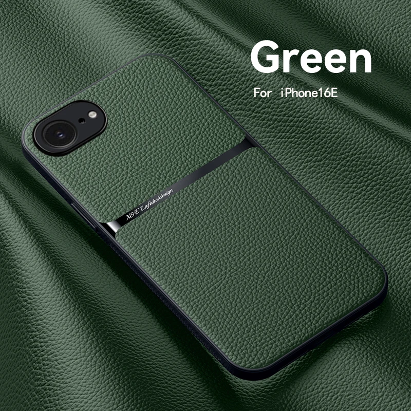 Elegant Leather Magnetic Phone Case - Shockproof and Secure Protective Cover