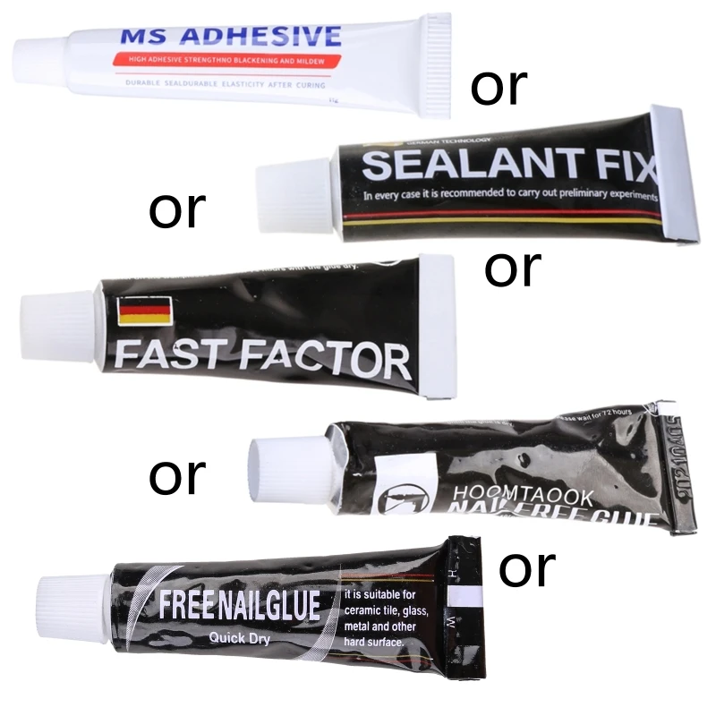 1/5 Pcs Strong Bonding Nail-free Glue Glass Glue Polymer Metal Adhesive Sealant Home Mounting Adhesive Quick Drying