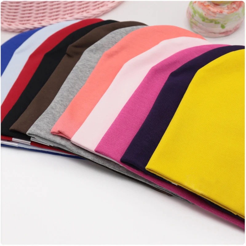 Baby Hat 6M-3Y Baby Street Dance Hip Hop Hat Cotton Toddler Cap Scarf for Boys Girls Winter Warm Solid Color Children Spring Autumn