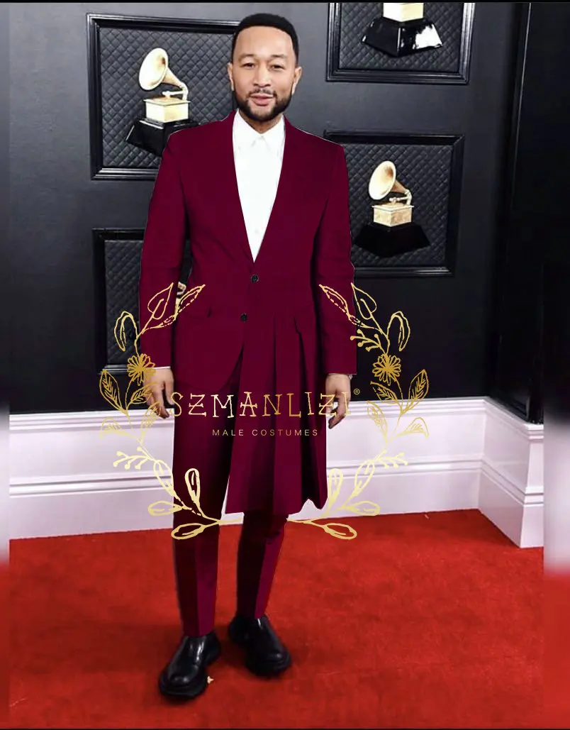 Men Suits Groom Tuxedos Groomsmen Wedding 2 Pieces Jacket Pants mens suit