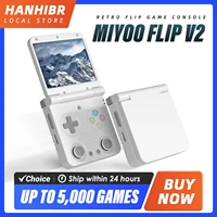 MIYOO FLIP V2 Handheld Game Players 3.5'' IPS Screen Linux System Onion OS Video Game Consoles Free Case Gamer Gift Retro Gaming