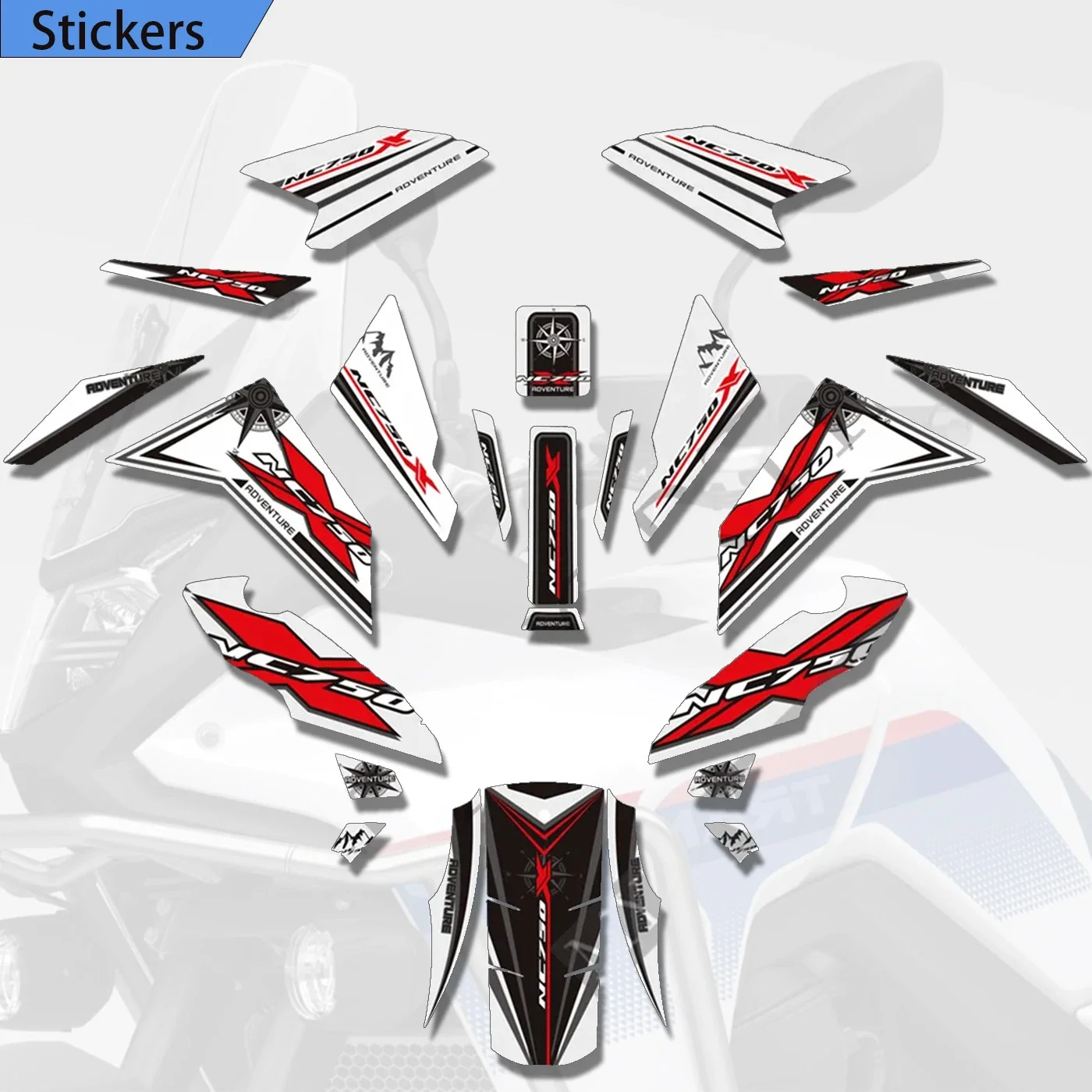 For Honda NC 750 X NC750X 2021 2022 Stickers Protector Fairing Decals Emblem Badge Logo Tank Pad Fuel Oil Kit Knee Windshield motorcycle windshield windscreen deflector visor new for honda cb650r cb 650r 2019 2020 2021 2022 cb1000r cb 1000 r 2018 2020