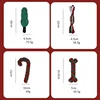 Christmas Pet Chew Toy Cotton Rope Interactive Bone Shape Christmas Tree For Dogs Puppy Teeth Cleaning Relieve Boredom Toys 6