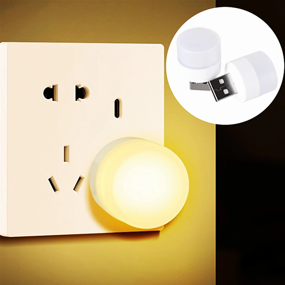 5V USB Plug Lamp LED Eye Protection Reading Light 3/2/1PCS