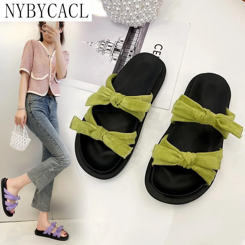 

Ladies Sandals 2022 Summer Fashion Roman Slippers Women's Closed Toe Flat Platform Slippers Casual beach slipper Sandals New