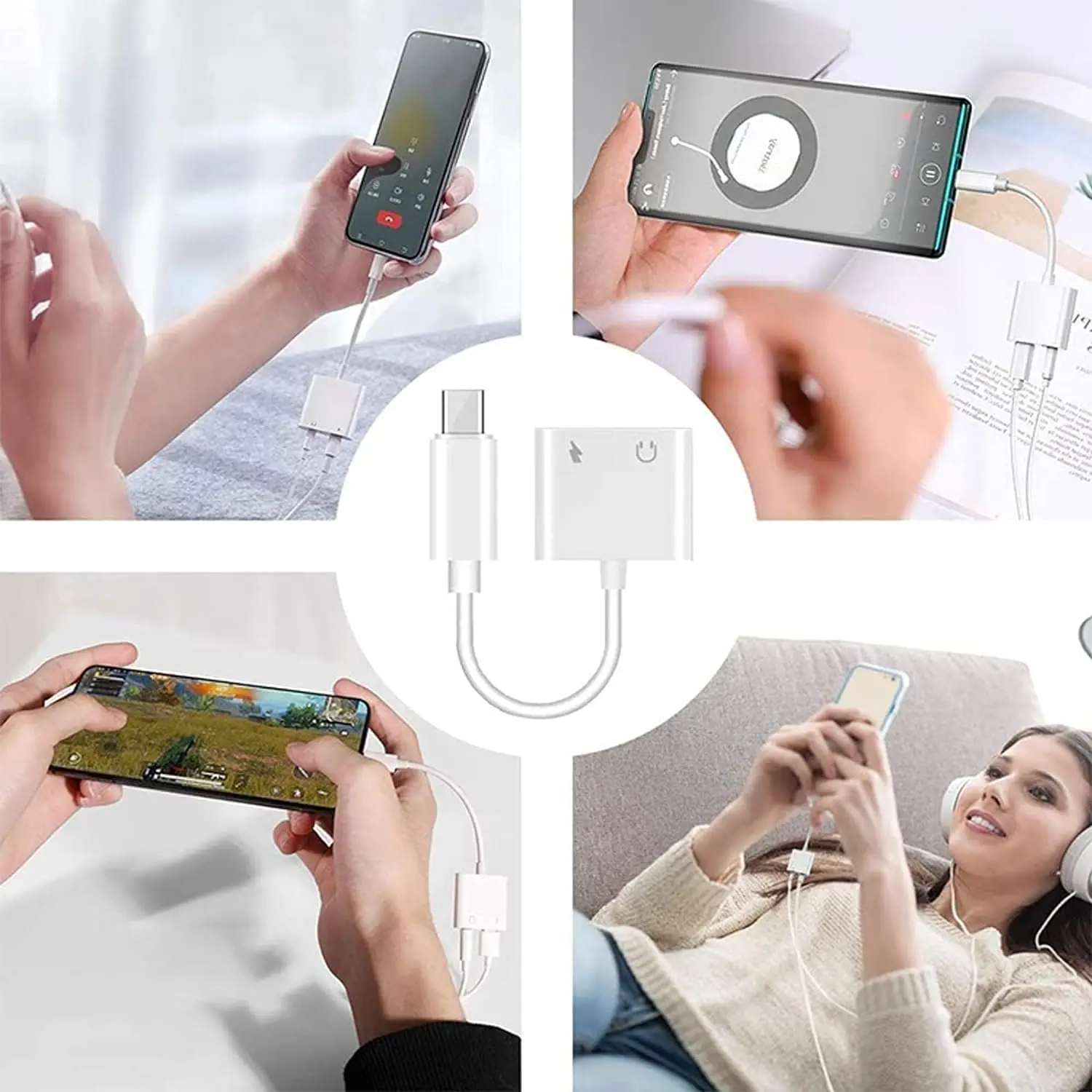 Type C to 3.5 MM Jack AUX Adapter USB-C Digital Audio Cable Earphone Headphone High Decoding Rate Connector For Samsung