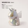 Creative INS Unicorn Ceramic Tissue Box Light Luxury Home Living Room Decoration Drawout Paper Box 6
