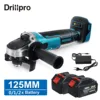 Drillpro 125MM Brushless Electric Angle Grinder Li-Ion Battery Polisher Cutting Machine DIY Power Tools For Makita 18V Battery 1