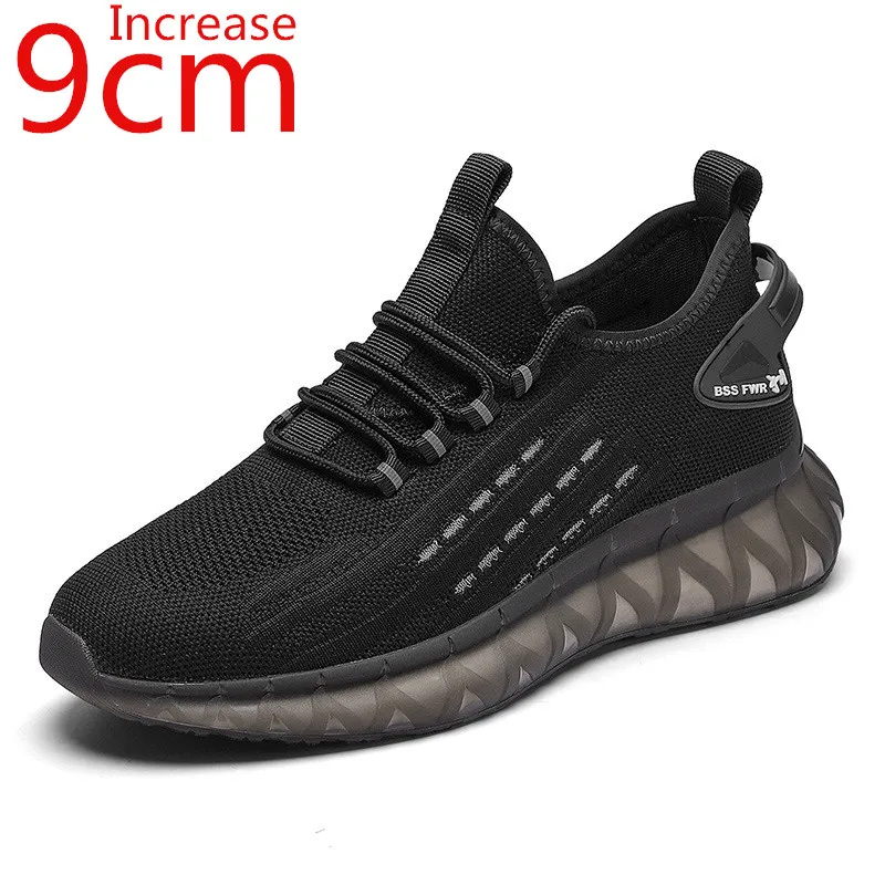 

Мужские кроссовки, увеличивающие Рост обуви, стельки 6 см, сетчатые, стандартная высота обуви, мужские летние кроссовки, увеличивающие рост 9 см, мужские спортивные