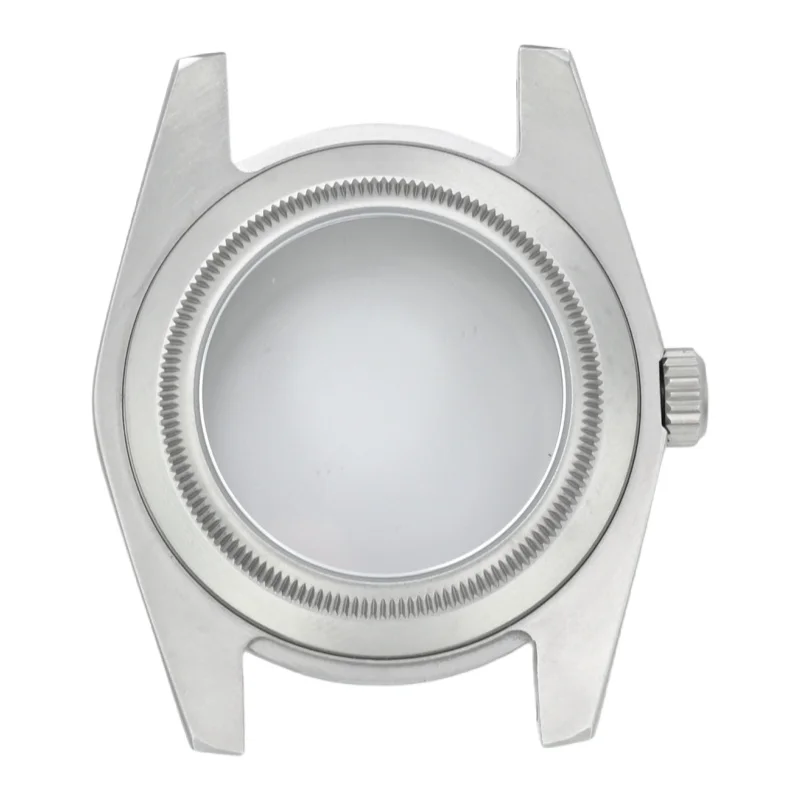Matte Sandblasted Vintage Watch Case with Sapphire Crystal Glass - 39mm Waterproof Design